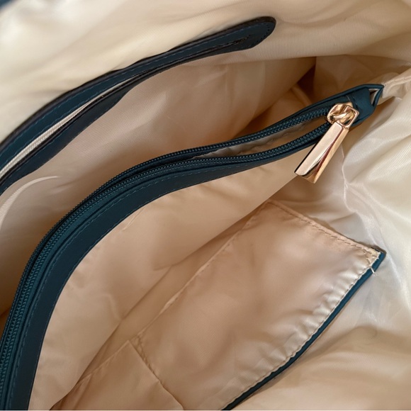 Large Teal Shoulder Bag - Picture 4 of 5